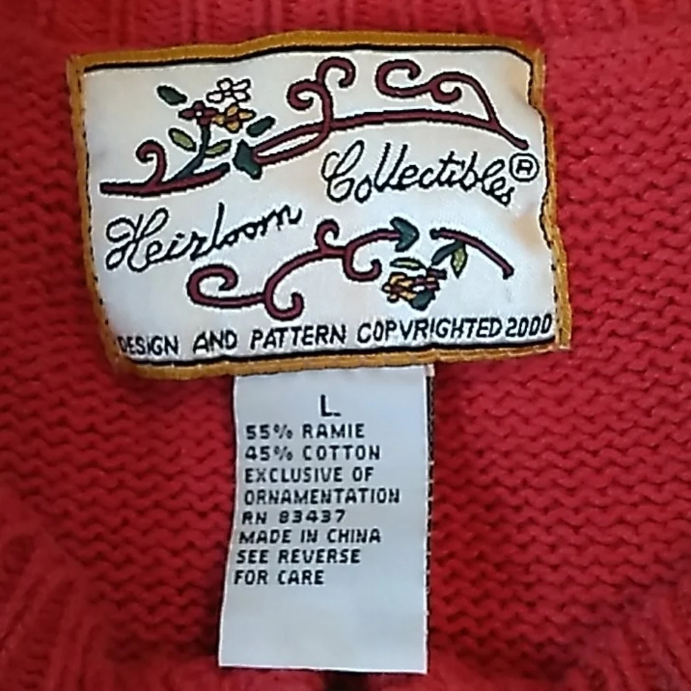 Vintage 2000 Heirloom Collectibles lg Christmas